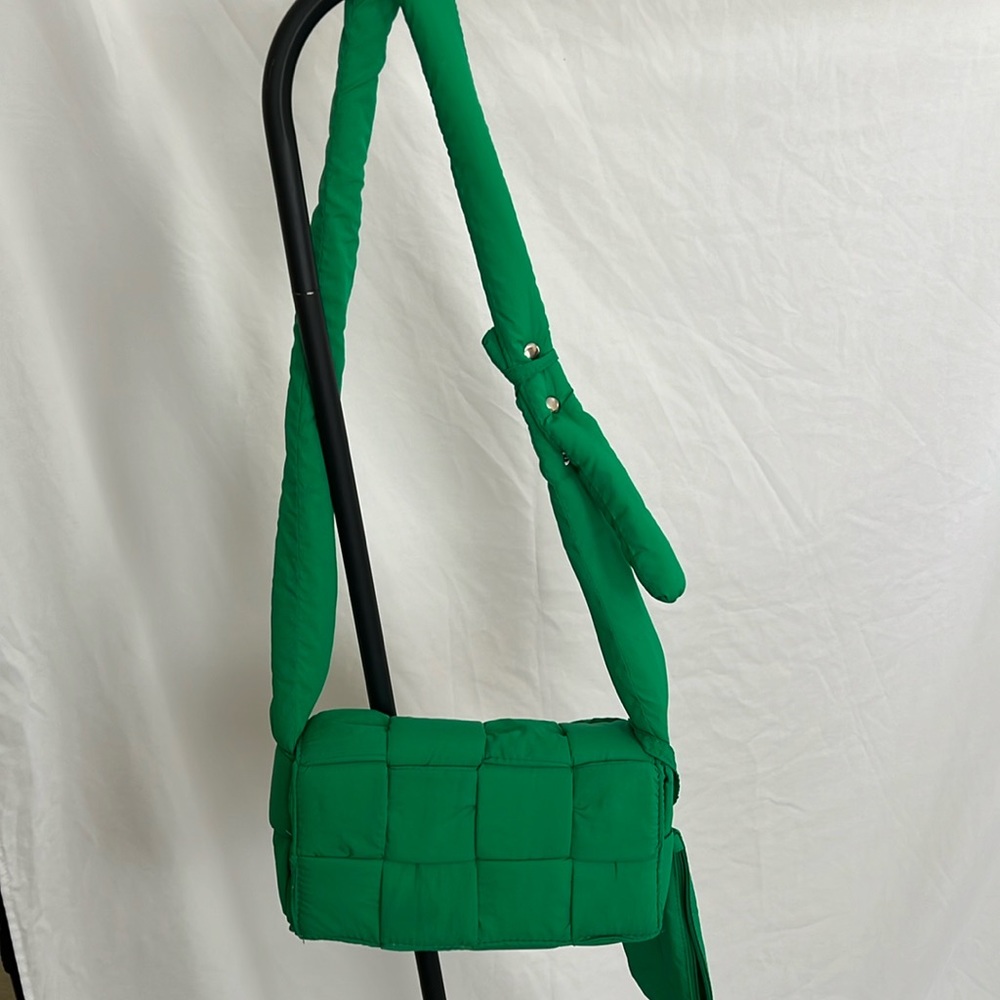 Textured Puffer Shoulder Bag